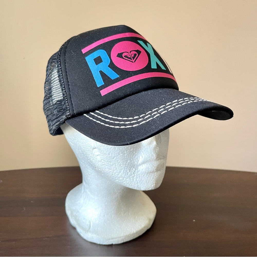 ROXY | Black Adjustable Trucker Hat
